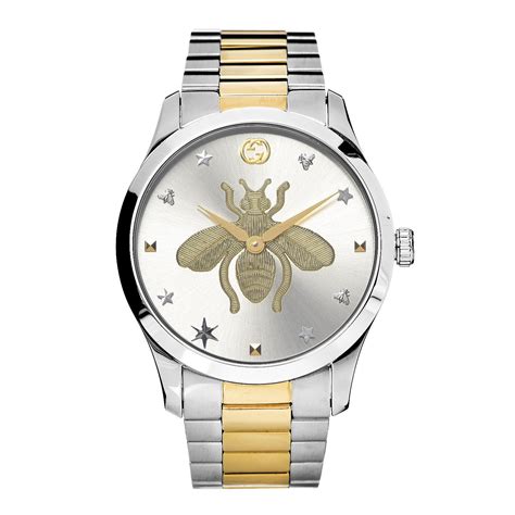 gucci gold bee|gucci bee watch ladies.